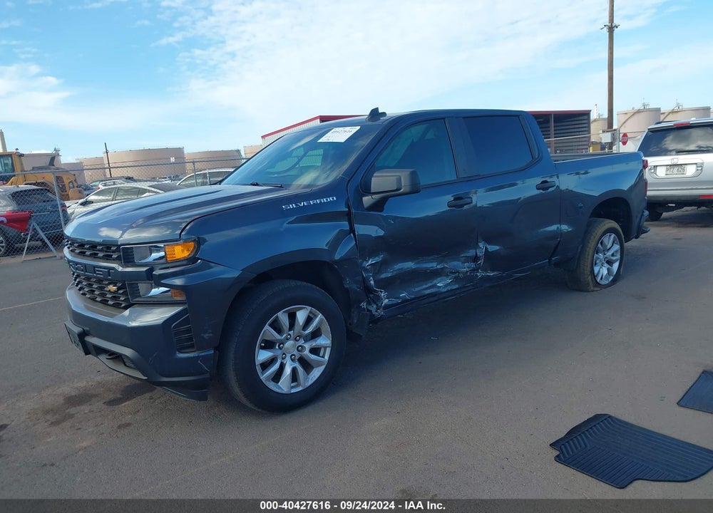 2021 CHEVROLET SILVERADO 1500 2WD SHORT BED CUSTOM VIN: 1GCPWBEK2MZ294862