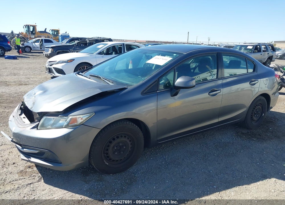 2013 HONDA CIVIC LX VIN: 19XFB2F56DE204026