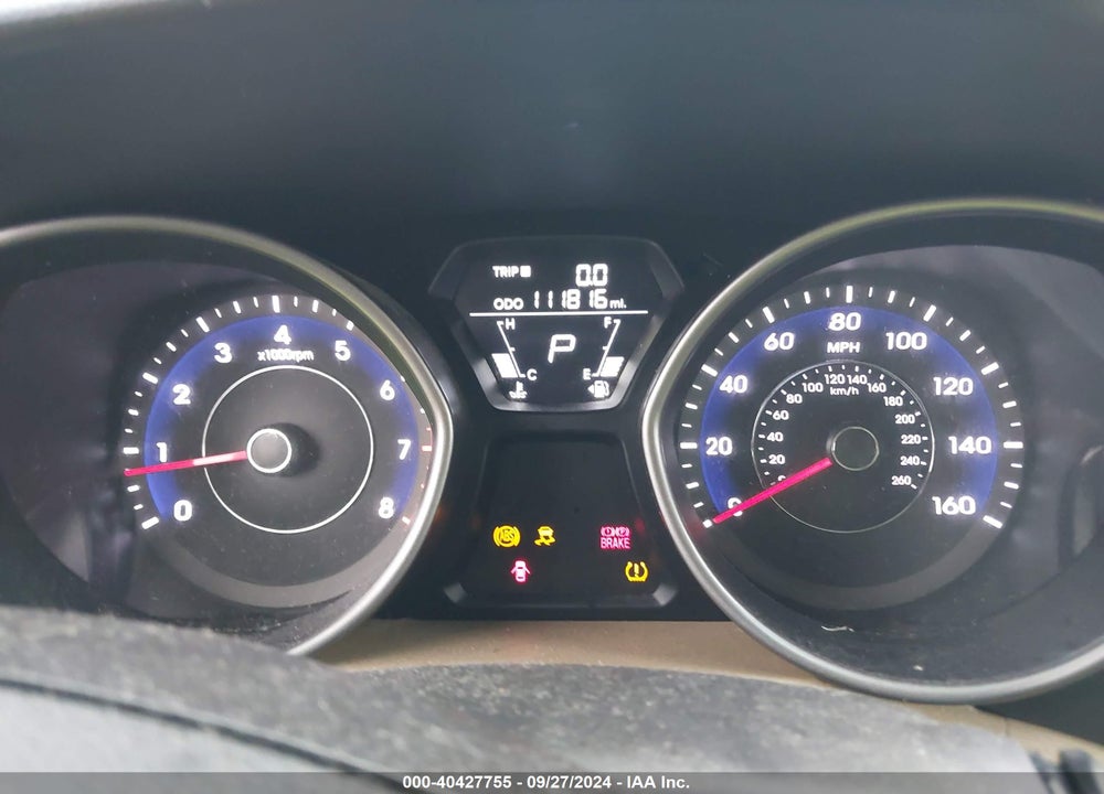 2013 HYUNDAI ELANTRA GLS VIN: 5NPDH4AE7DH260545