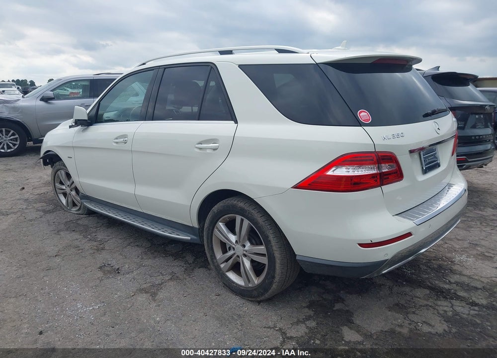 2012 MERCEDES-BENZ ML 350 4MATIC VIN: 4JGDA5HB4CA060083