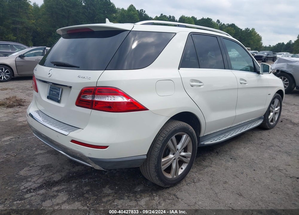 2012 MERCEDES-BENZ ML 350 4MATIC VIN: 4JGDA5HB4CA060083