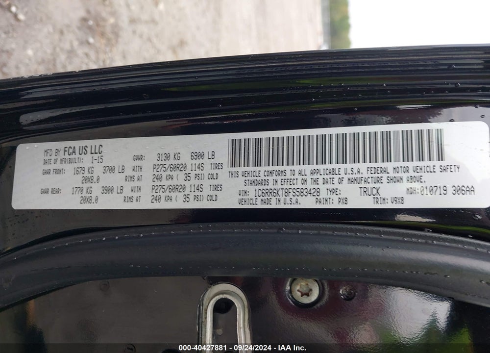 2015 RAM 1500 EXPRESS VIN: 1C6RR6KT8FS583428