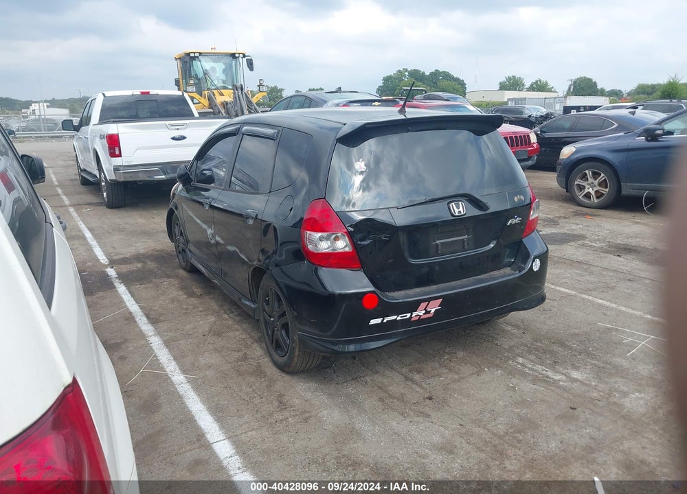 2008 HONDA FIT SPORT VIN: JHMGD386X8S004570