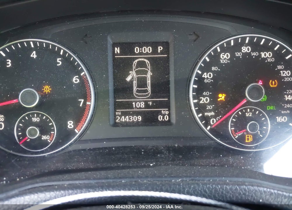 2013 VOLKSWAGEN PASSAT 2.5L SE VIN: 1VWBP7A36DC089516