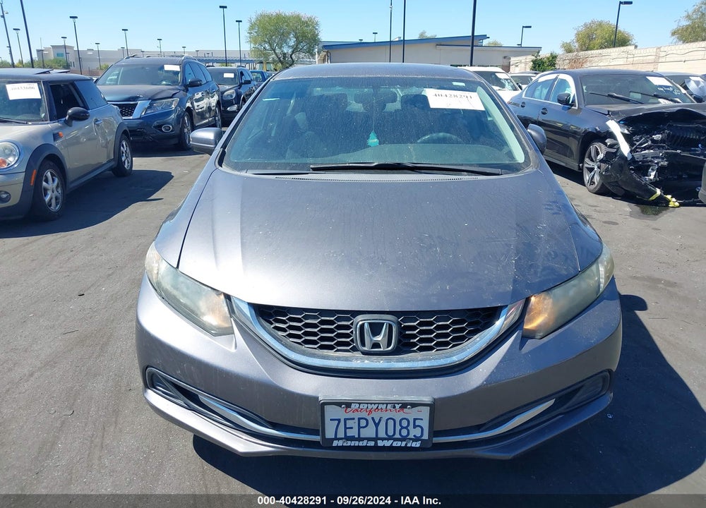 2014 HONDA CIVIC LX VIN: 19XFB2F5XEE224832