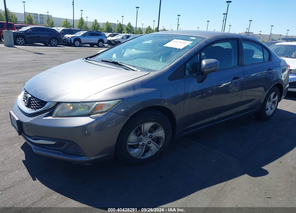 2014 HONDA CIVIC LX VIN: 19XFB2F5XEE224832