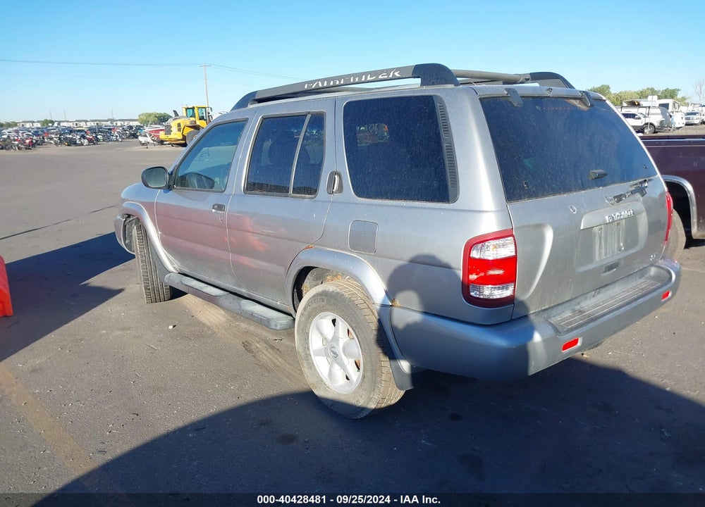 2002 NISSAN PATHFINDER SE VIN: JN8DR09Y42W700334