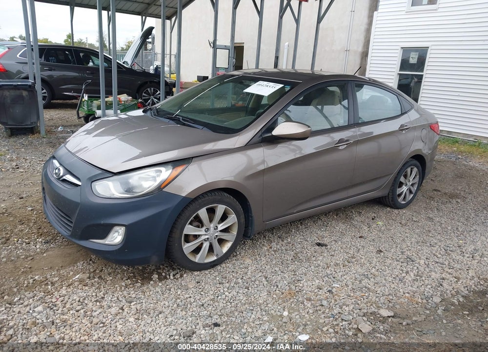2012 HYUNDAI ACCENT GLS VIN: KMHCU4AE5CU271213