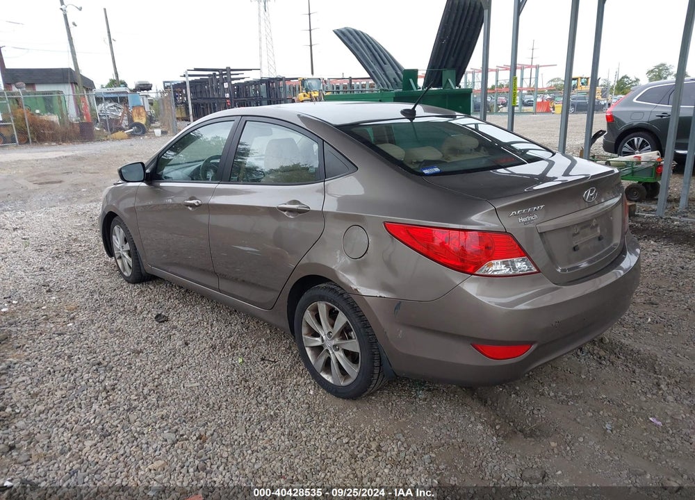 2012 HYUNDAI ACCENT GLS VIN: KMHCU4AE5CU271213