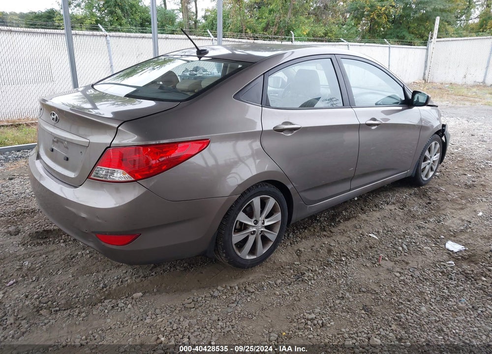 2012 HYUNDAI ACCENT GLS VIN: KMHCU4AE5CU271213