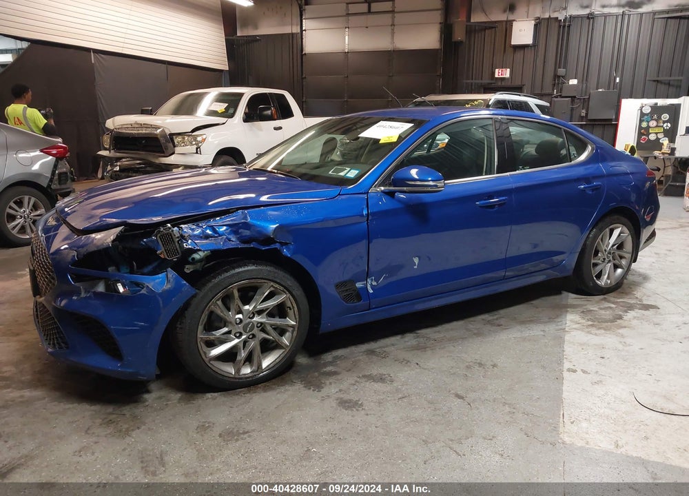 2022 GENESIS G70 2.0T AWD VIN: KMTG34TA1NU098300