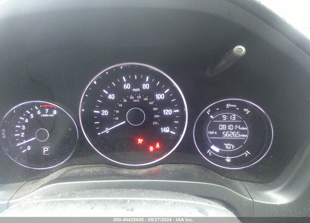 2019 HONDA HR-V SPORT VIN: 3CZRU6H1XKG709619
