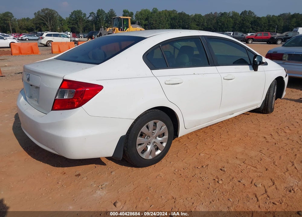 2012 HONDA CIVIC LX VIN: 19XFB2F55CE065036
