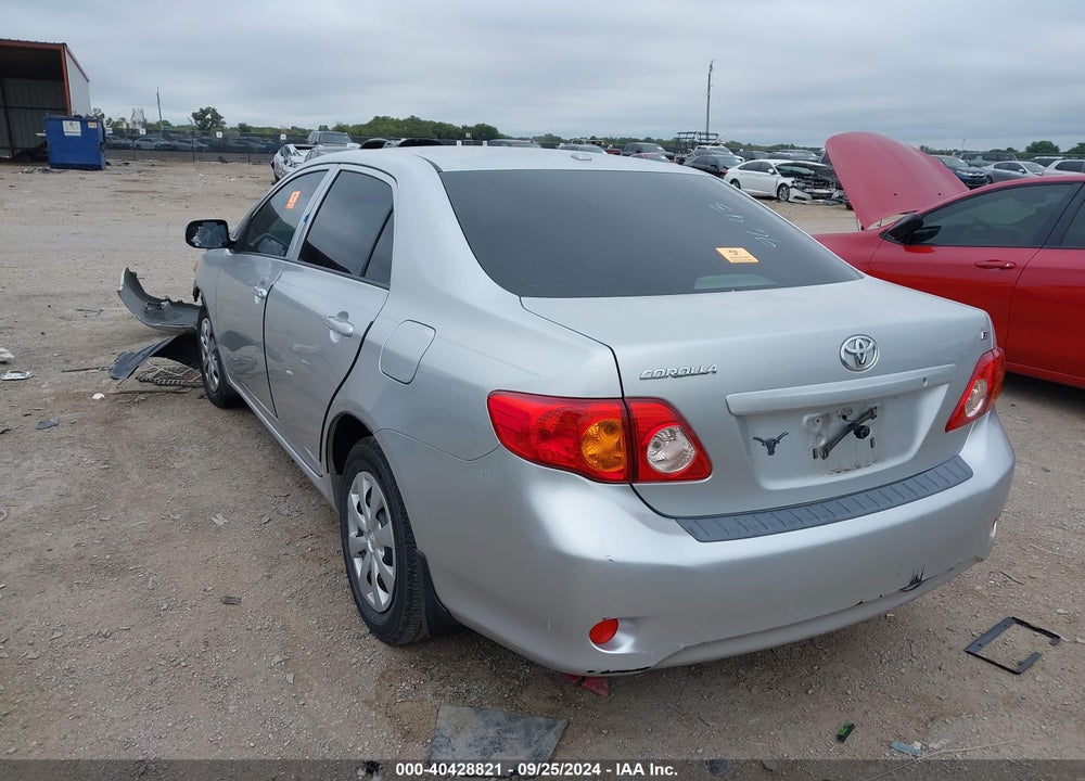 2009 TOYOTA COROLLA LE VIN: JTDBL40E89J029434