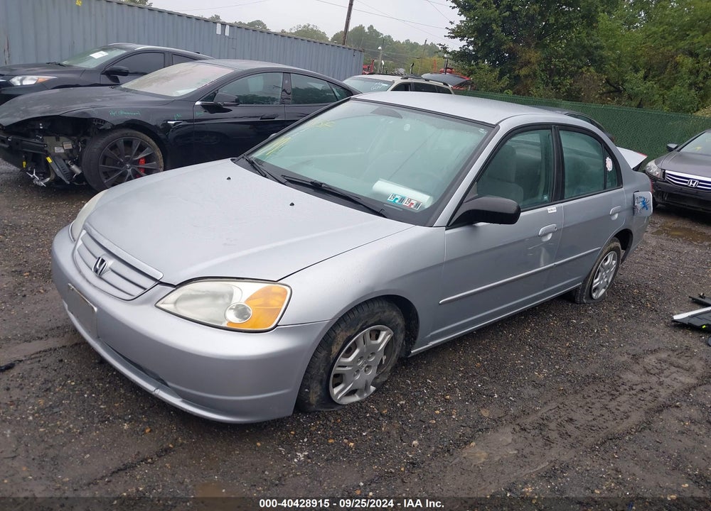 2002 HONDA CIVIC LX VIN: 2HGES16662H530880