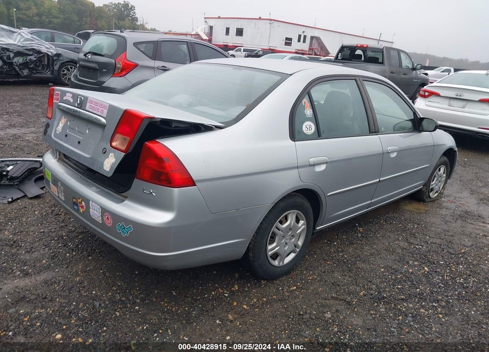 2002 HONDA CIVIC LX VIN: 2HGES16662H530880