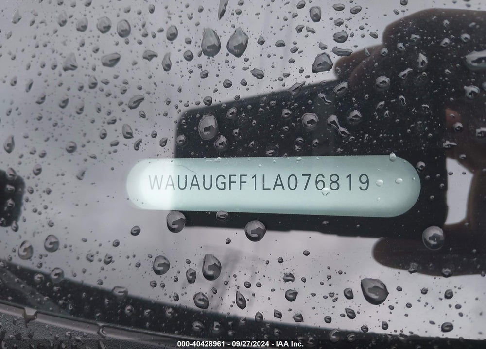 2020 AUDI A3 VIN: WAUAUGFF1LA076819