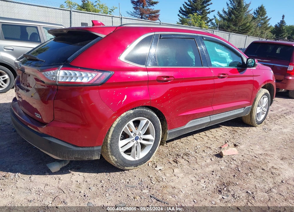 2015 FORD EDGE SEL VIN: 2FMTK4J98FBB15332