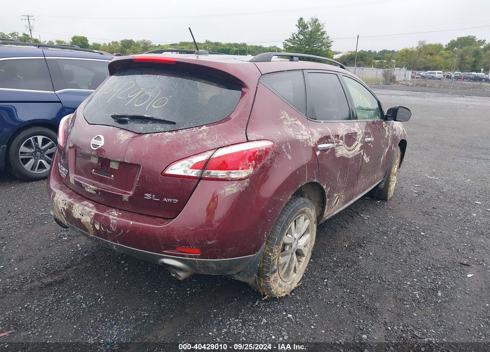 2011 NISSAN MURANO SL VIN: JN8AZ1MW6BW175128