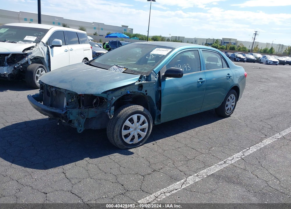 2009 TOYOTA COROLLA VIN: JTDBL40E499094122