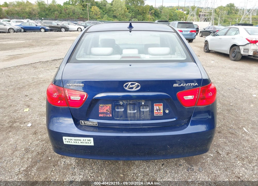 2009 HYUNDAI ELANTRA GLS VIN: KMHDU46D99U770335