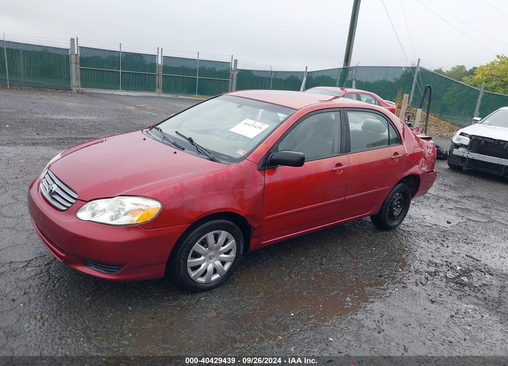 2004 TOYOTA COROLLA LE VIN: 2T1BR32E34C232225