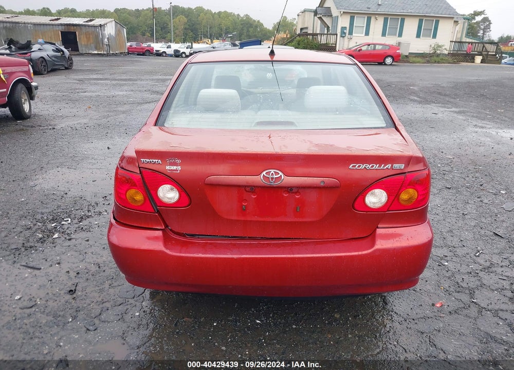 2004 TOYOTA COROLLA LE VIN: 2T1BR32E34C232225