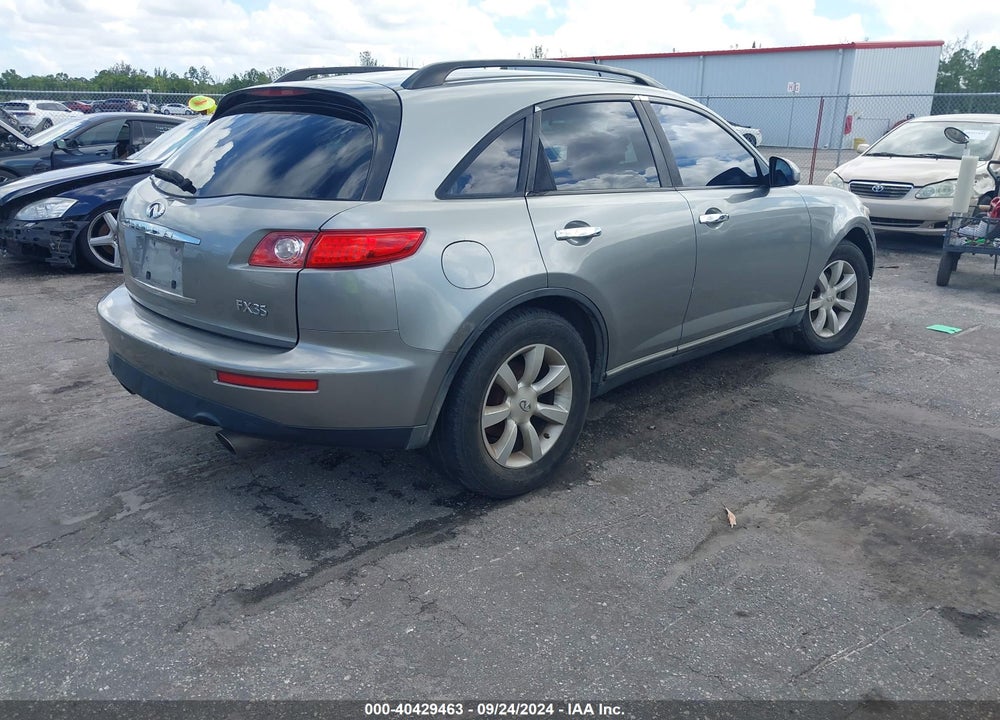 2005 INFINITI FX35 VIN: JNRAS08UX5X100403