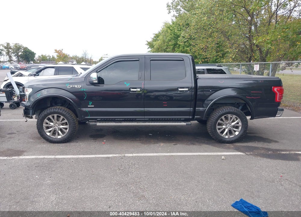 2015 FORD F-150 LARIAT VIN: 1FTEW1EG1FKE55789