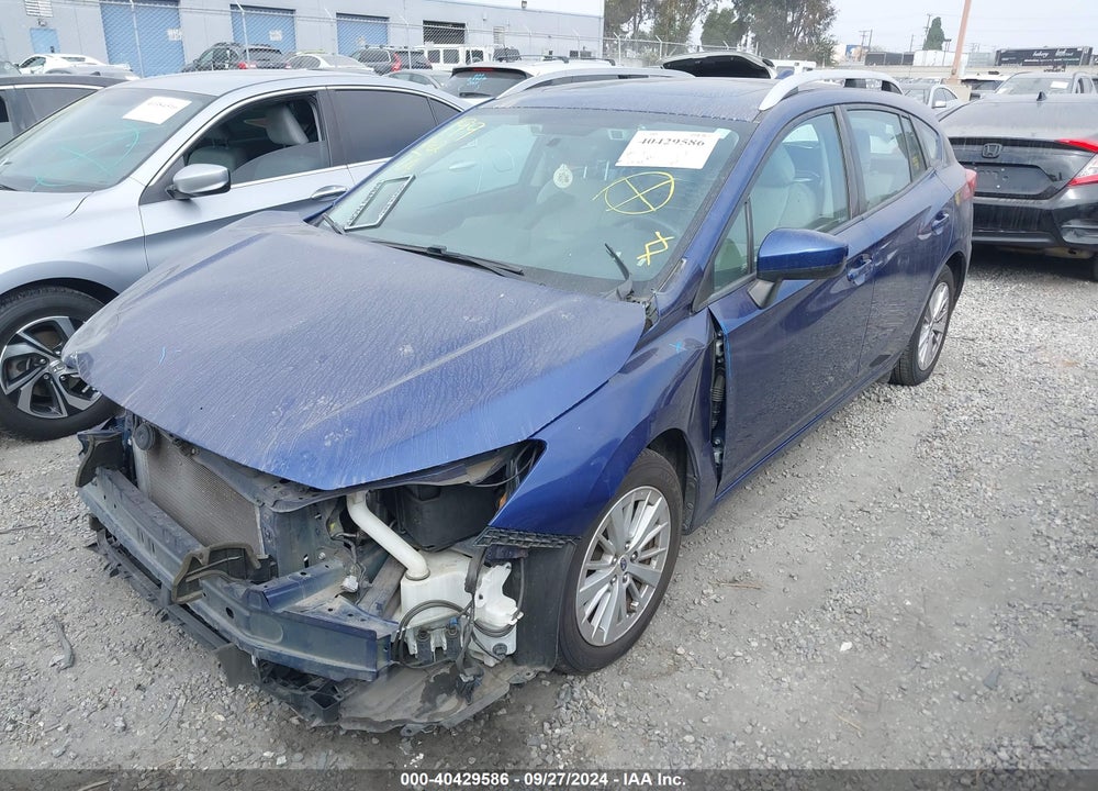 2017 SUBARU IMPREZA 2.0I PREMIUM VIN: 4S3GTAD67H3734607