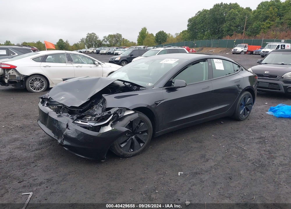 2024 TESLA MODEL 3 LONG RANGE DUAL MOTOR ALL-WHEEL DRIVE VIN: 5YJ3E1EB7RF842296