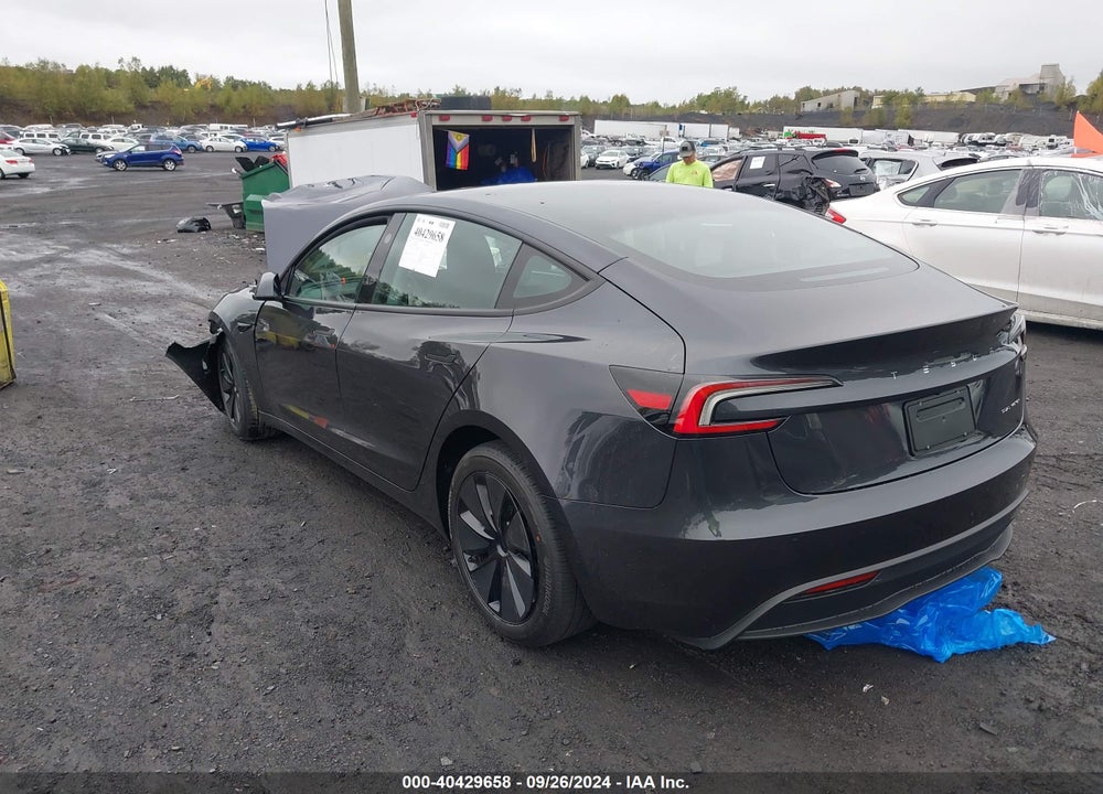 2024 TESLA MODEL 3 LONG RANGE DUAL MOTOR ALL-WHEEL DRIVE VIN: 5YJ3E1EB7RF842296