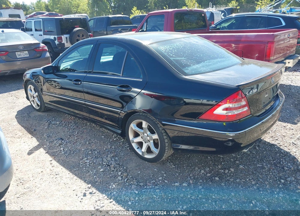2007 MERCEDES-BENZ C 230 SPORT VIN: WDBRF52H27E025726