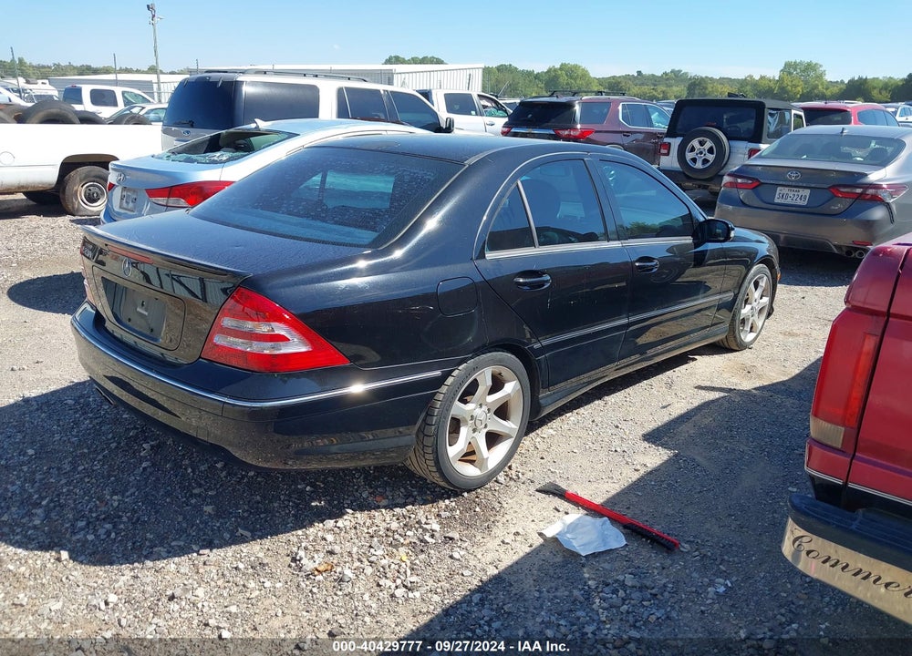 2007 MERCEDES-BENZ C 230 SPORT VIN: WDBRF52H27E025726