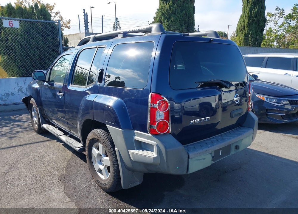 2008 NISSAN XTERRA S VIN: 5N1AN08U08C512098