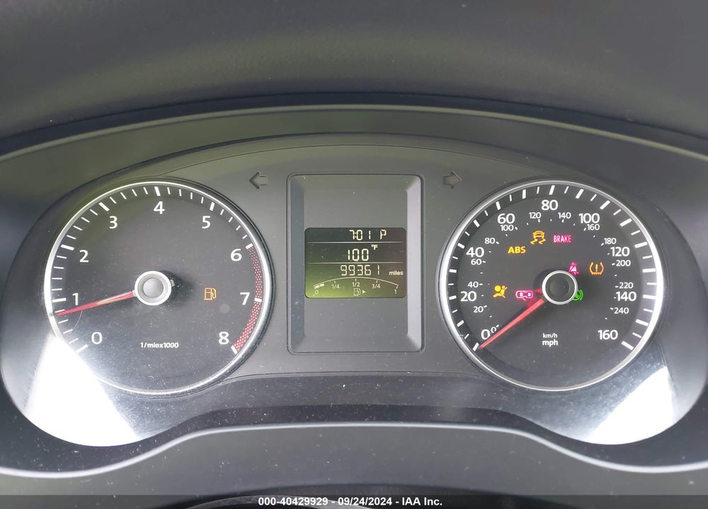 2012 VOLKSWAGEN JETTA 2.5L SE VIN: 3VWDP7AJ3CM339704