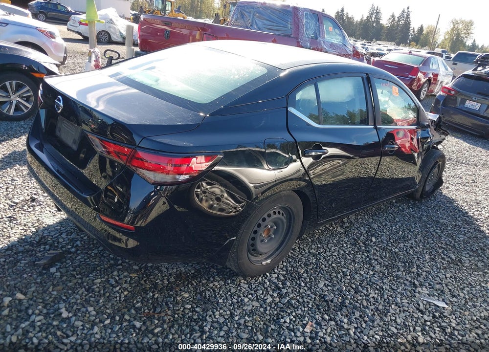 2022 NISSAN SENTRA S XTRONIC CVT VIN: 3N1AB8BV4NY207187