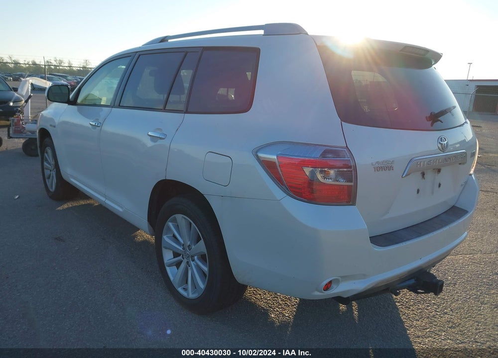 2008 TOYOTA HIGHLANDER HYBRID LIMITED VIN: JTEEW44A682025270