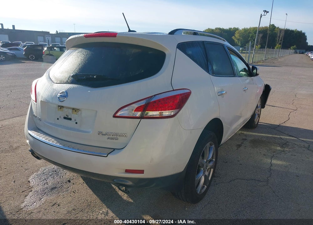 2012 NISSAN MURANO LE VIN: JN8AZ1MW2CW239926