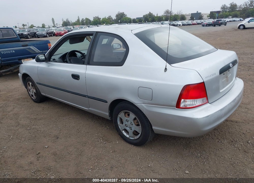 2001 HYUNDAI ACCENT L VIN: KMHCF35G01U135214