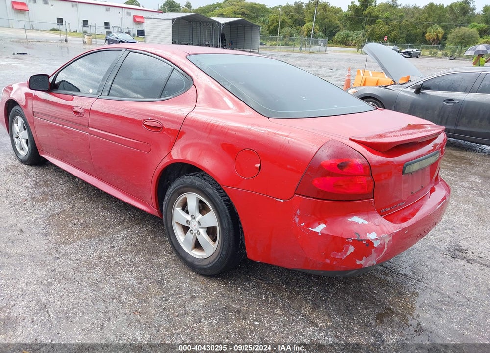 2008 PONTIAC GRAND PRIX VIN: 2G2WP552X81176006