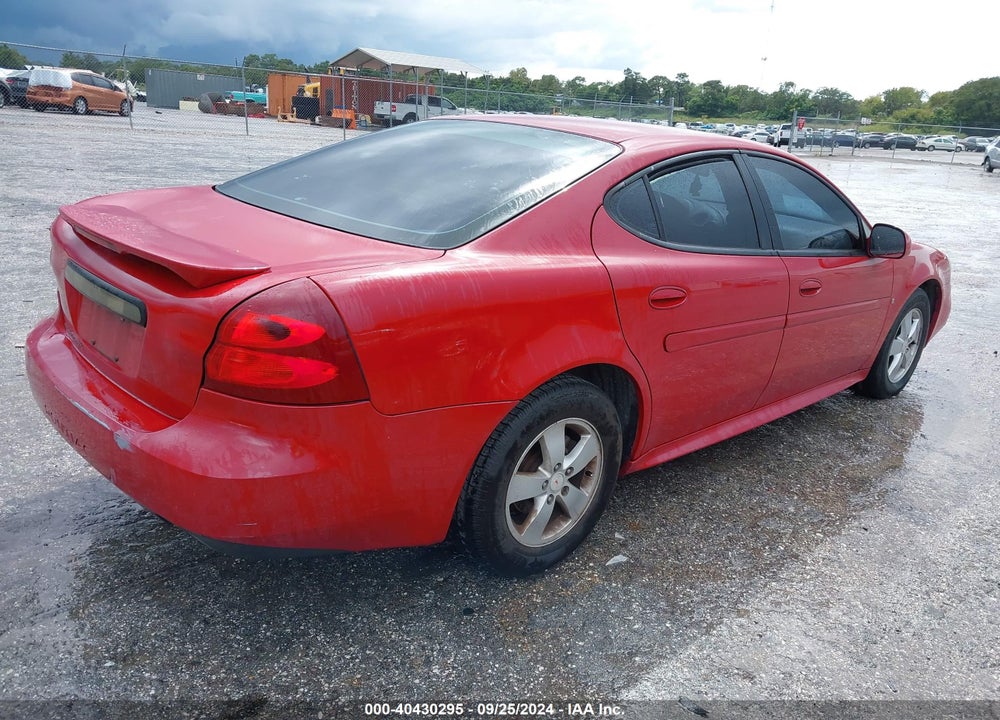 2008 PONTIAC GRAND PRIX VIN: 2G2WP552X81176006