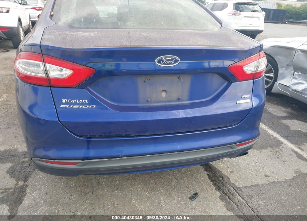 2013 FORD FUSION SE VIN: 3FA6P0HR0DR236491