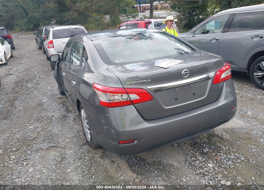 2015 NISSAN SENTRA S VIN: 3N1AB7AP4FY362854