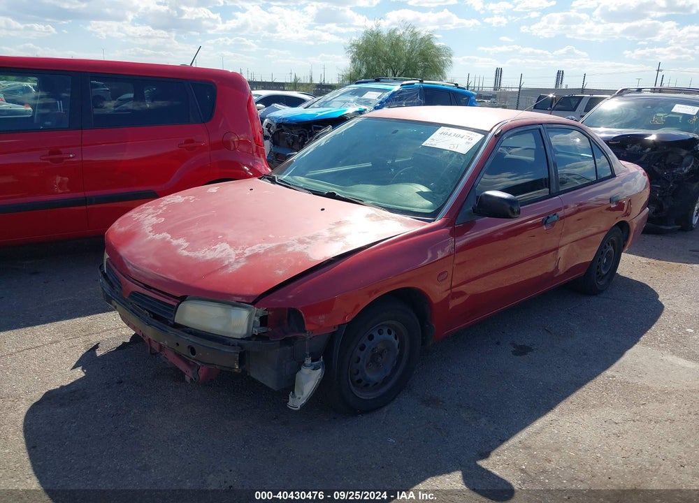 2001 MITSUBISHI MIRAGE ES VIN: JA3AY26CX1U022915