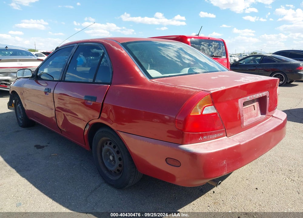 2001 MITSUBISHI MIRAGE ES VIN: JA3AY26CX1U022915
