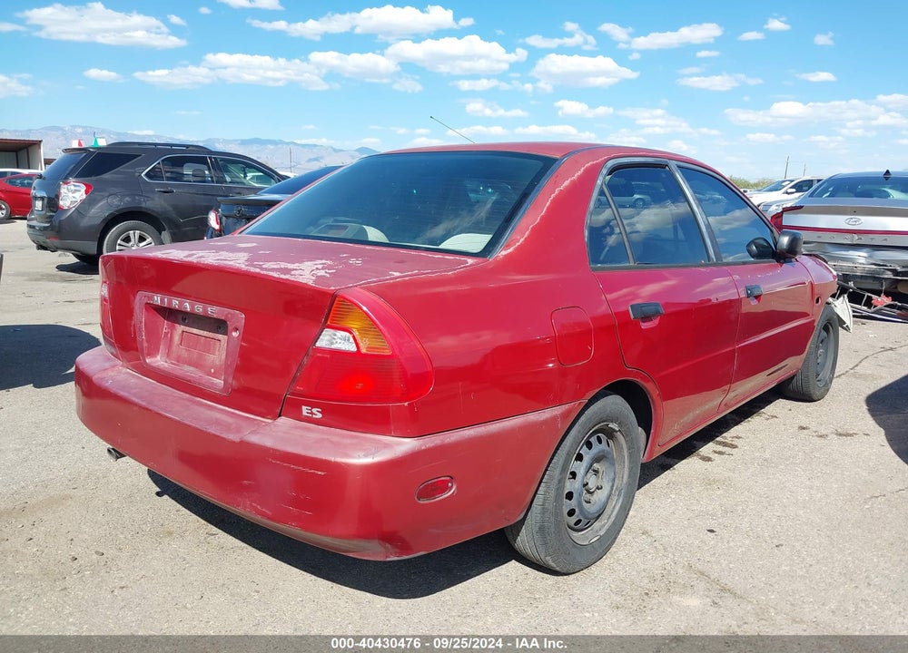 2001 MITSUBISHI MIRAGE ES VIN: JA3AY26CX1U022915