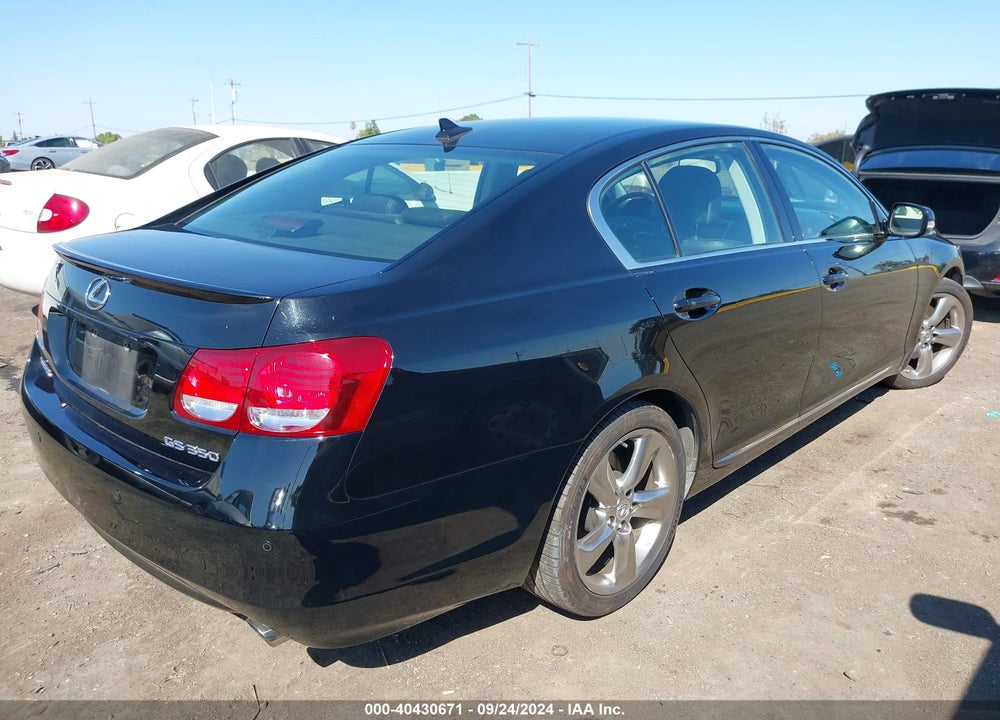 2010 LEXUS GS 350 VIN: JTHBE1KS2A0049196