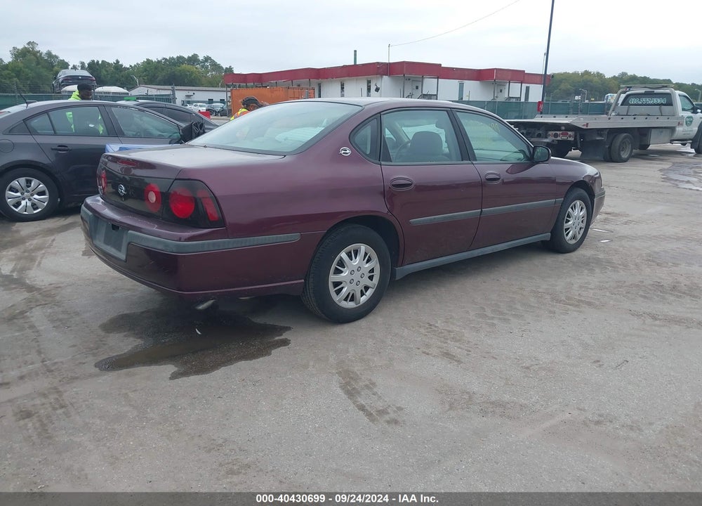 2004 CHEVROLET IMPALA VIN: 2G1WF52E049288928