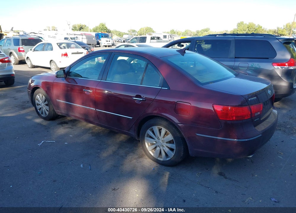 2009 HYUNDAI SONATA LIMITED V6 VIN: 5NPEU46F59H417157